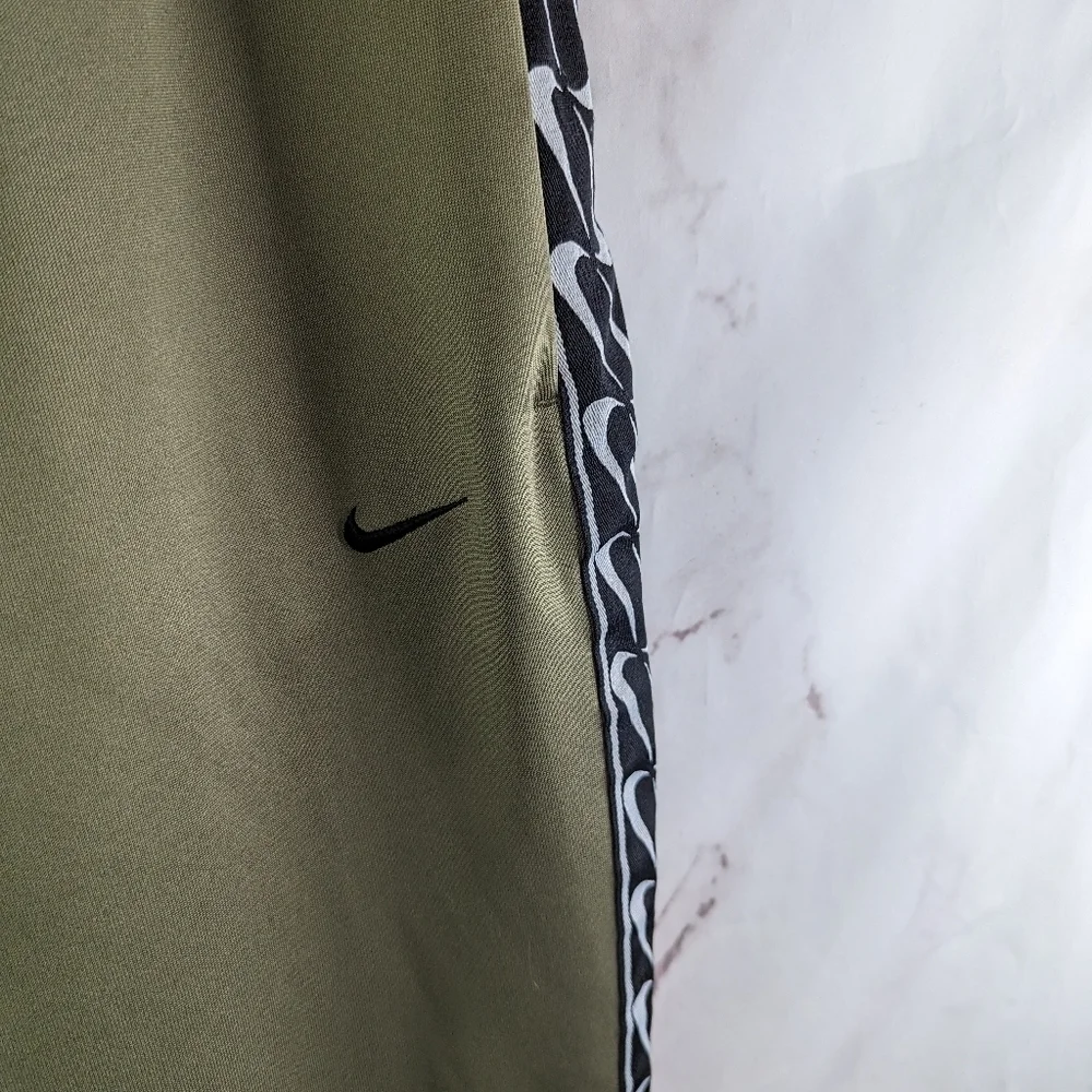Nike Pants Womens Large Green Practice Track Basketball Warm Up Jogger Stripe